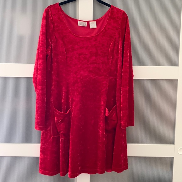 Moda International Dresses & Skirts - Red Velvet Dress